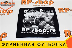 фирменная футболка черная 1803